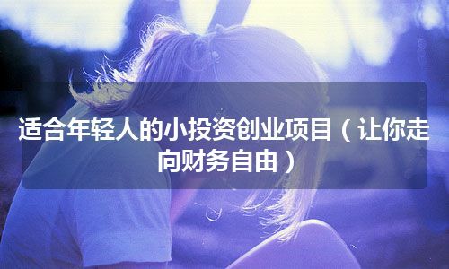 适合年轻人的小投资创业项目（让你走向财务自由）