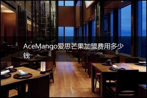 AceMango爱思芒果加盟费用多少钱