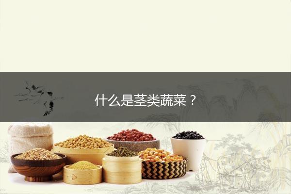 什么是茎类蔬菜？