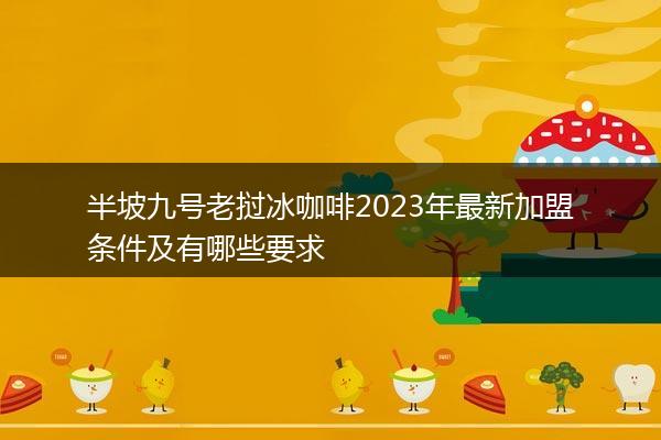 半坡九号老挝冰咖啡2023年最新加盟条件及有哪些要求