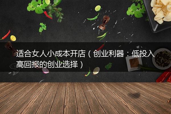 适合女人小成本开店（创业利器：低投入高回报的创业选择）