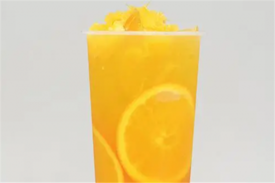 橙子奶茶加盟产品图片