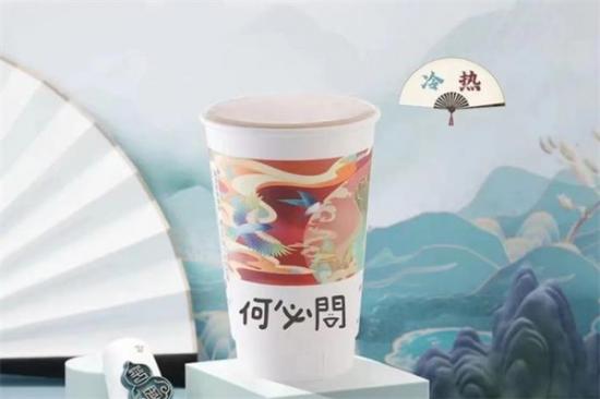 何必问奶茶加盟产品图片