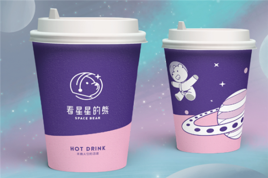 看星星的熊奶茶加盟产品图片