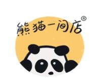 熊猫一间店奶茶加盟logo