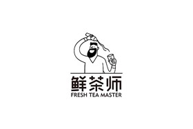 鲜茶师奶茶加盟logo