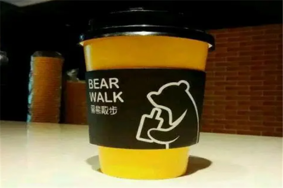 黑熊散步奶茶加盟产品图片