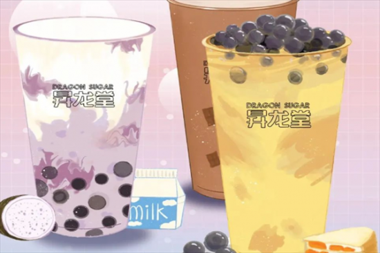 昇龙堂奶茶加盟产品图片