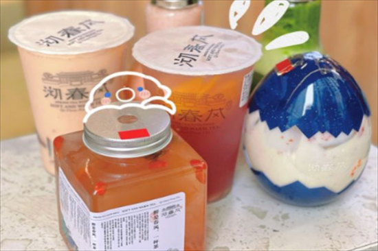 沏春风奶茶加盟产品图片