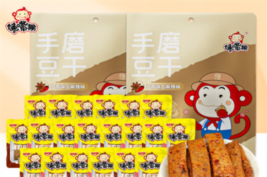 馋嘴猴豆干加盟产品图片
